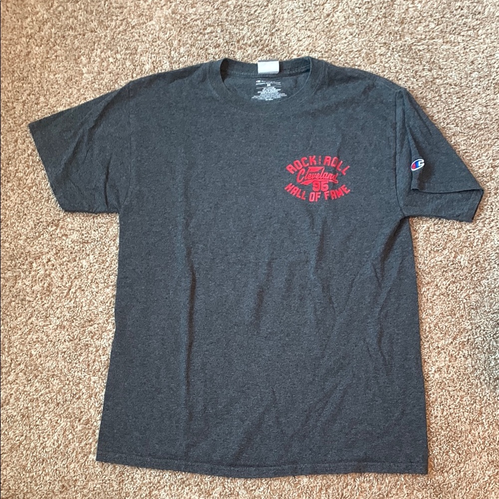 Champion Gray Rock and Roll Hall of Fame Tee